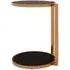 Kurhah 2 Tier Side Table - Black, Rose Gold Steel