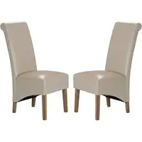 Kutztown Dining Chairs - Cream, Oak