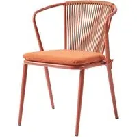 Kutztown Outdoor Armchair - Burnt Orange, Aluminium