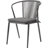 Kutztown Outdoor Armchair - Charcoal Grey, Aluminium