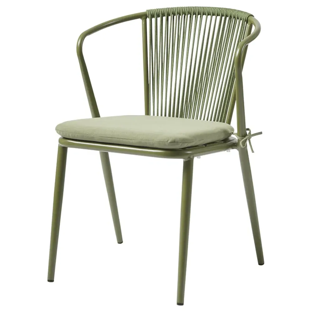 Kutztown Outdoor Armchair - Olive Green, Aluminium