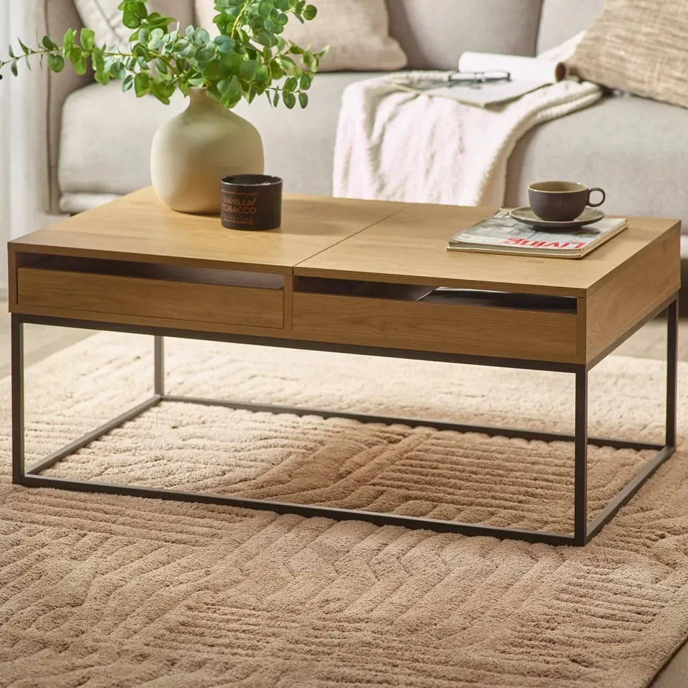 Kyle Storage Coffee Table with Lift-Up Lid - Light Oak image