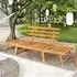 Kyra 2-in-1 Garden Bench - Natural, Acacia
