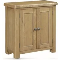 Kysen 2-Door Storage Cabinet - Oak, Wood alternate view