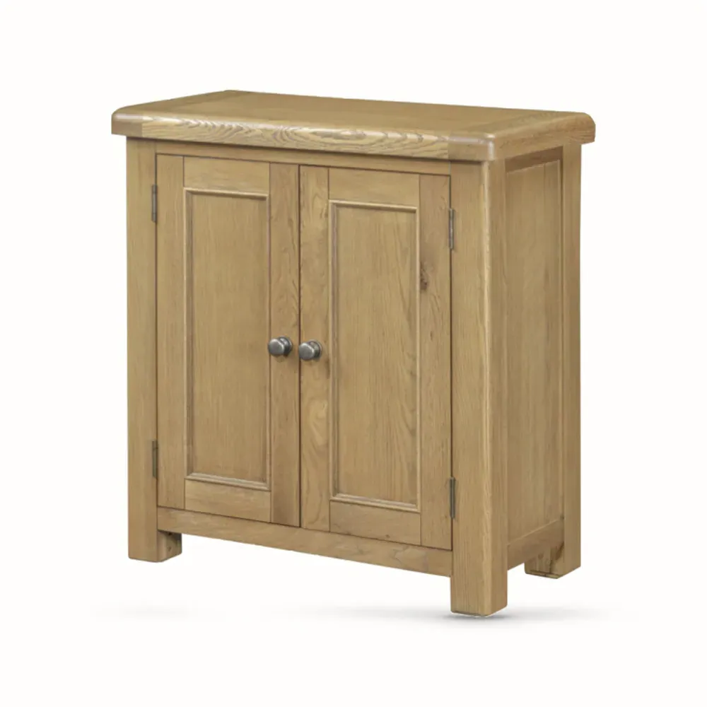 Kysen 2-Door Storage Cabinet - Oak, Wood product