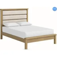 Kysen Double Bed Frame with Low Foot End - Oak, Wood alternate view