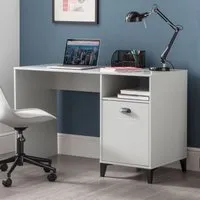 Laasya Computer Desk with 1 Door - Grey, Pine