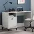 Laasya Computer Desk with 1 Door - Grey, Pine