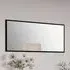 Laax Rectangular Wall Mirror - Black, MDF