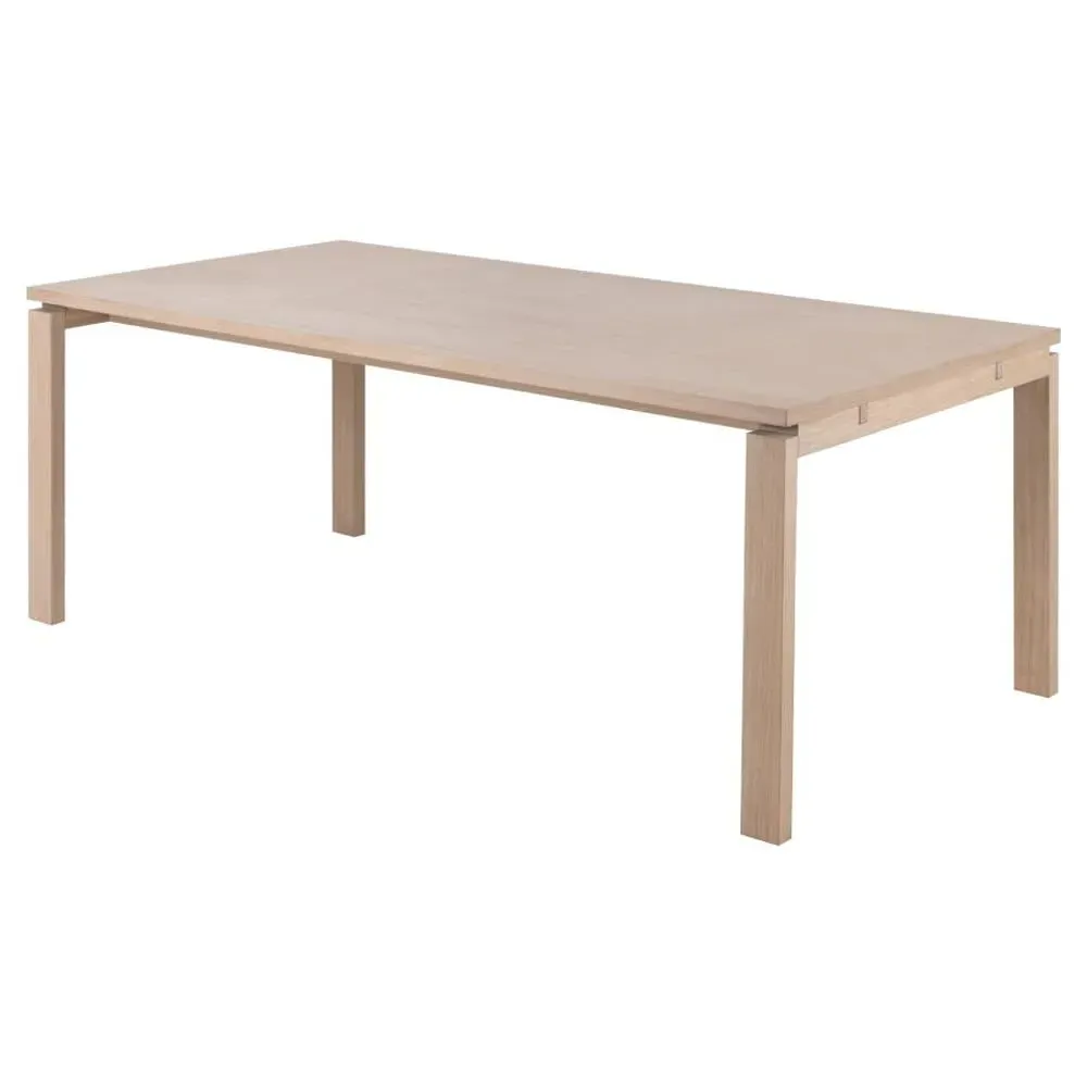 Labasa Rectangular Dining Table Extendable - White, Oak