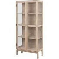 Lacey Display Cabinet with 2 Doors - White, Oak