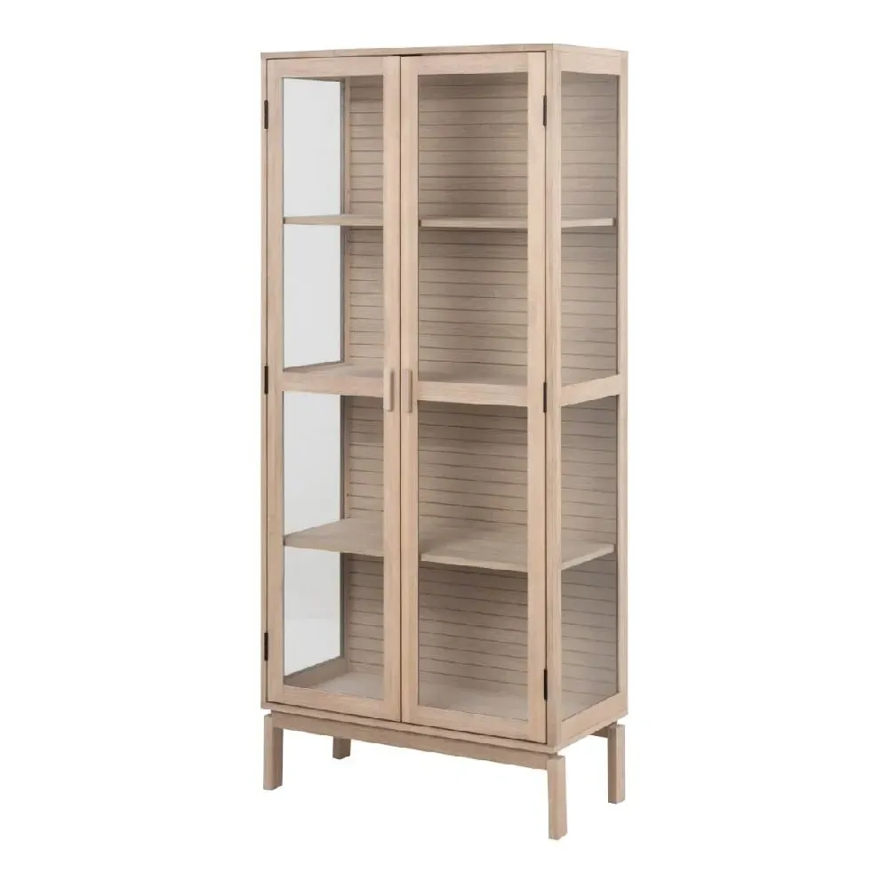 Lacey Display Cabinet with 2 Doors - White, Oak