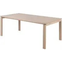 Lacey Rectangular Dining Table - White, Oak