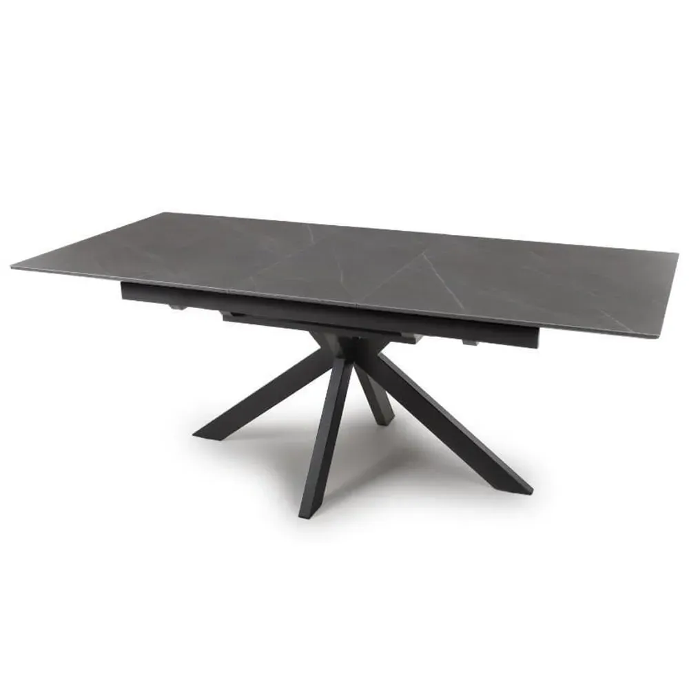 Lacole Large Extending Dining Table - Grey, Sintered Stone image