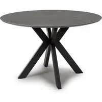 Lacole Large Round Dining Table - Grey, Sintered Stone