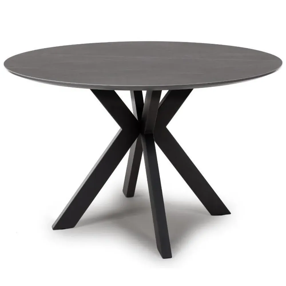 Lacole Large Round Dining Table - Grey, Sintered Stone