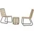Laconia 3 Piece Bistro Set - Oak, Glass