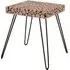 Laconia Square Side Table with Hairpin Legs - Natural, Fir Wood