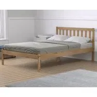 Ladson Double Bed Frame - Brown, MDF Wood