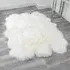 Ladson Sextuple Sheepskin Rug - White
