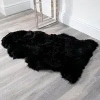 Ladson Sheepskin Rug - Black