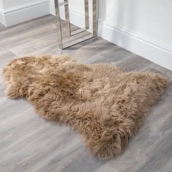 Ladson Sheepskin Rug - Light Brown