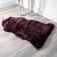 Ladson Sheepskin Rug - Purple