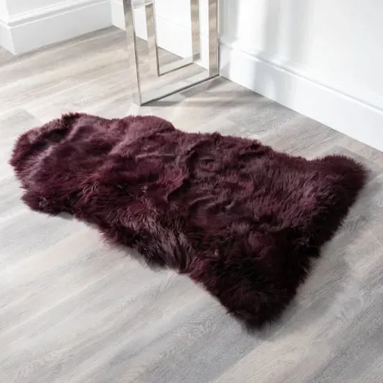 Ladson Sheepskin Rug - Purple