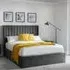 Laelia Super King Size Storage Ottoman Bed - Grey, Velvet