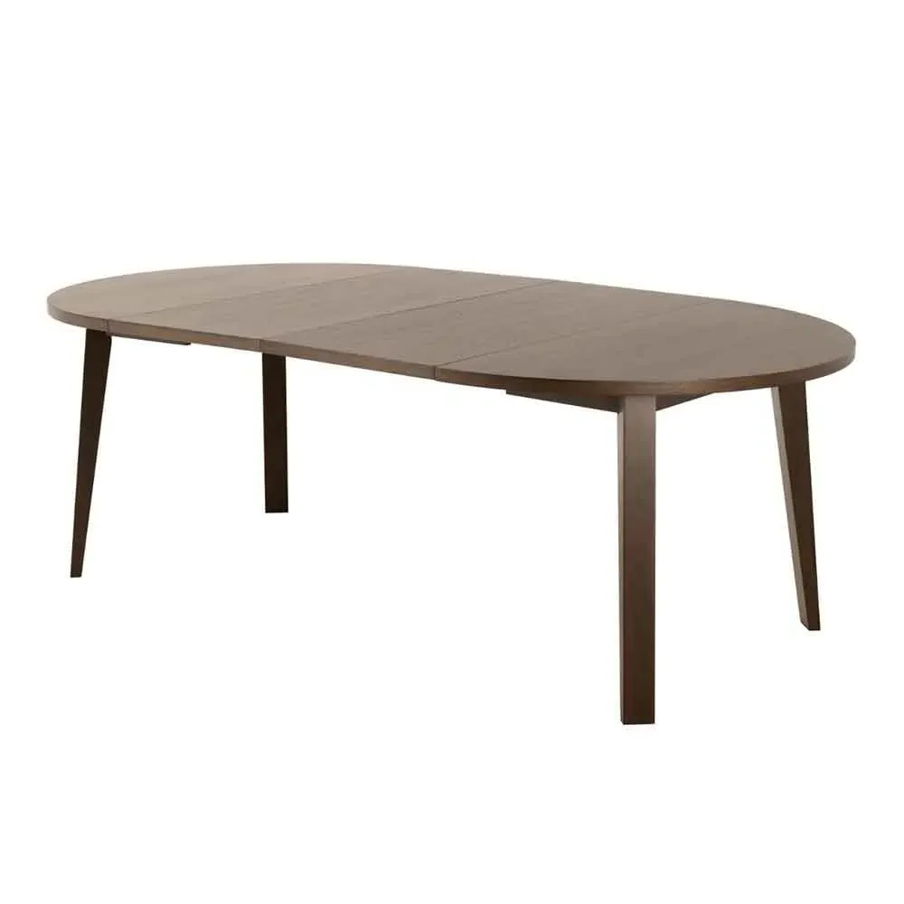 Lafayette Round Extending Dining Table - Smoked Oak