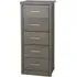 Laggan Narrow 5-Drawer Chest - Black Wood Grain