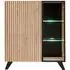 Lagos 2-Door Sideboard with LED - Hickory Oak