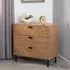Lagos 3 Drawer Chest - Medium Oak