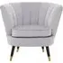 Lagos Accent Chair - Grey, Velvet