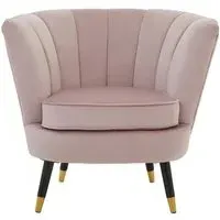 Lagos Accent Chair - Pink, Velvet
