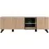Lagos TV Stand with 4 Doors and LED - Hickory Oak