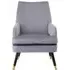 Lagos Velvet Armchair - Grey