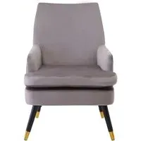 Lagos Velvet Armchair - Mink