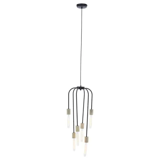 Laguna 6-Light Pendant Light - Black, Iron