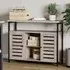 Lahaina 2 Door Sideboard with Shelves - Greige