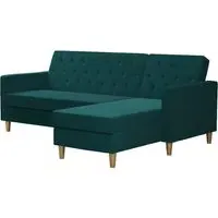 Lahaina Sofa Bed with Storage - Green, Velvet