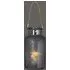 Lair Small Glass Lantern with Rope - Grey