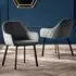 Lajas Dining Chairs - Grey, Velvet