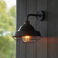 Lakeland Metal Wall Light - Black