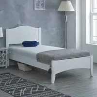 Lakeland Single Bed Frame - White, Wood
