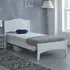 Lakeland Single Bed Frame - White, Wood