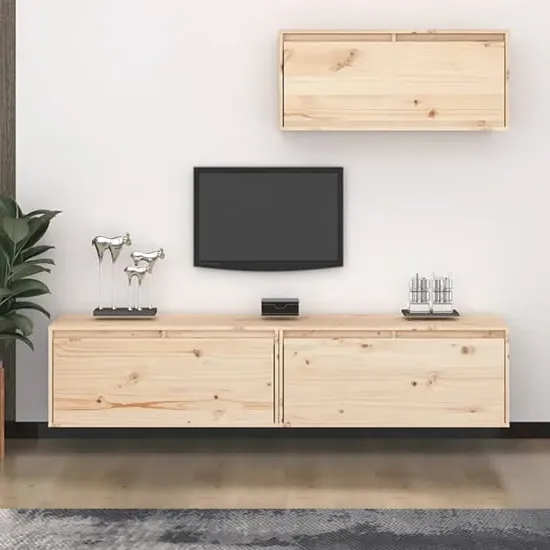 Laken Entertainment Unit - Natural, Pinewood