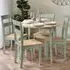 Lamar Drop Leaf Dining Table with 4 Chairs - Green, Wood