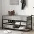 Lamar Large Shoe Storage Bench - Grey