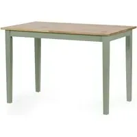 Lamar Rectangular Dining Table - Green, Wood